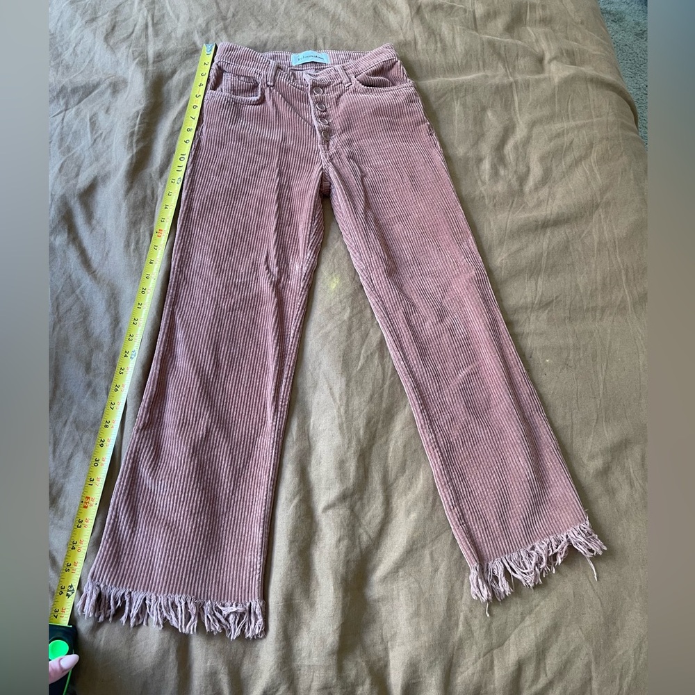 Reformation Mauve Corduroy Flare Jeans
